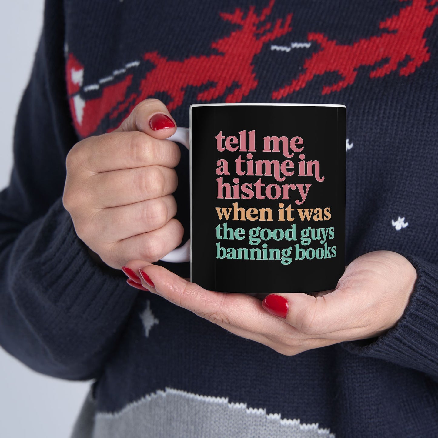 Ceramic Mug with Literary Quote for Book Lovers, Coffee Lover Gift, Funny Mug, Reading Gift, Birthday Present, Home Decor