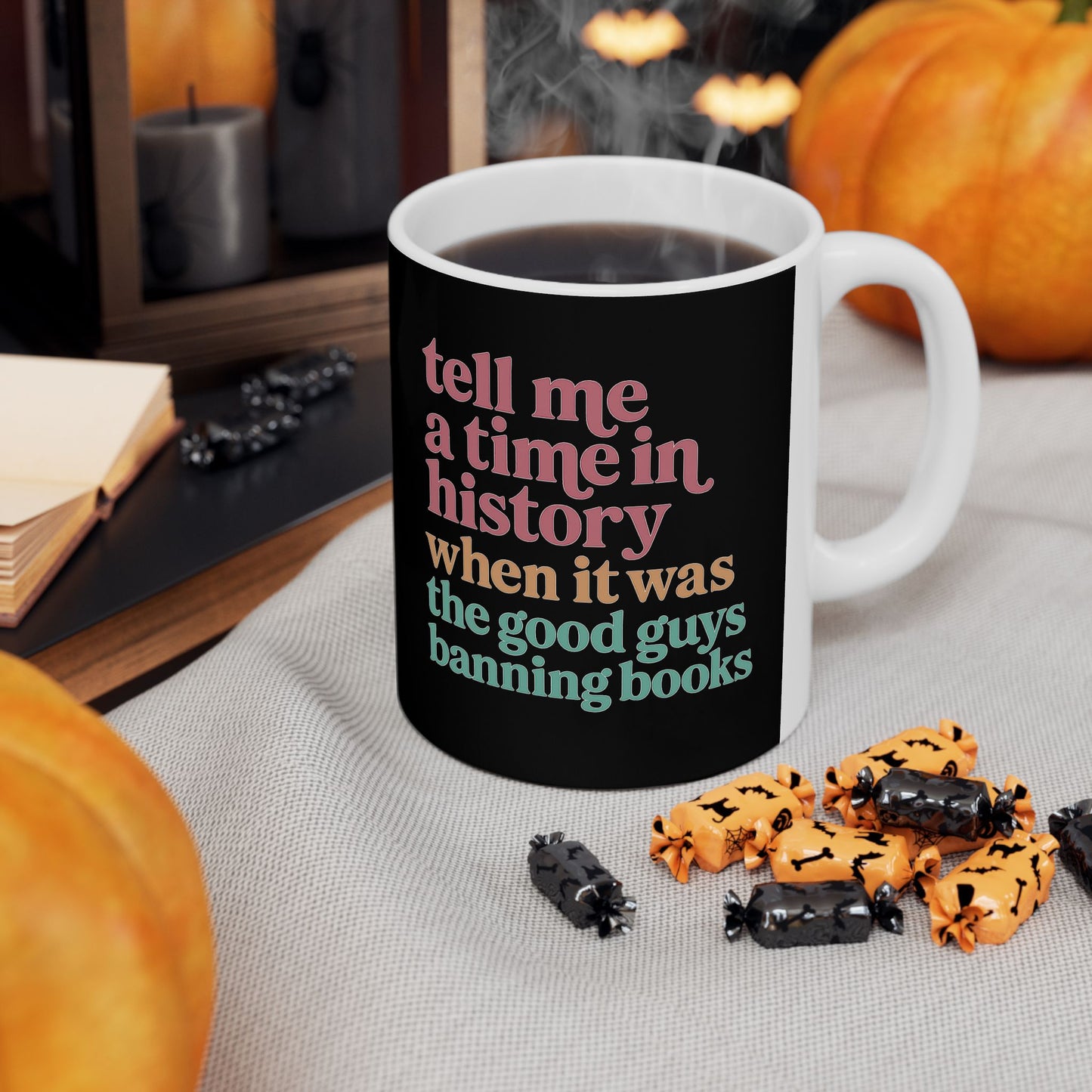 Ceramic Mug with Literary Quote for Book Lovers, Coffee Lover Gift, Funny Mug, Reading Gift, Birthday Present, Home Decor