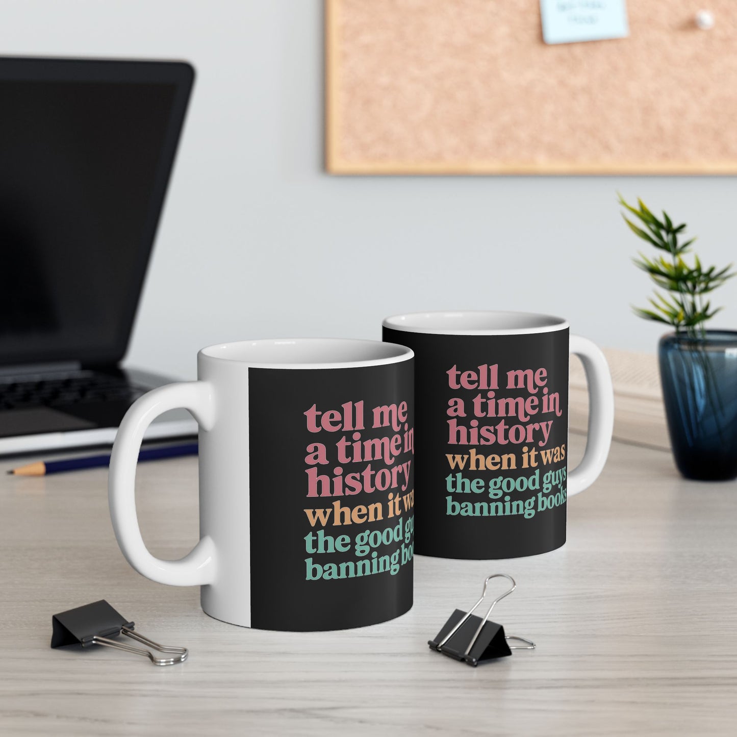 Ceramic Mug with Literary Quote for Book Lovers, Coffee Lover Gift, Funny Mug, Reading Gift, Birthday Present, Home Decor